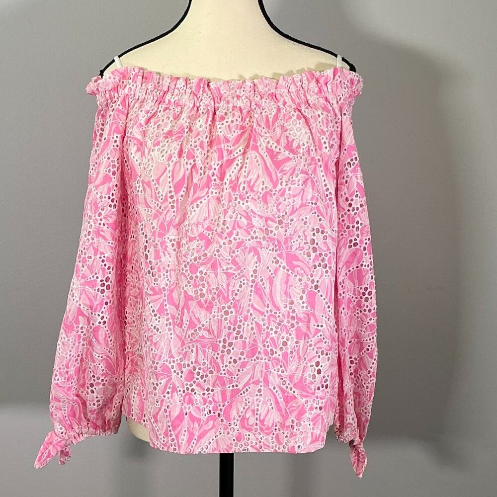 Lilly Pulitzer Jamielynn Women's Size S Rousseau Pink Long Sleeve Top NWT